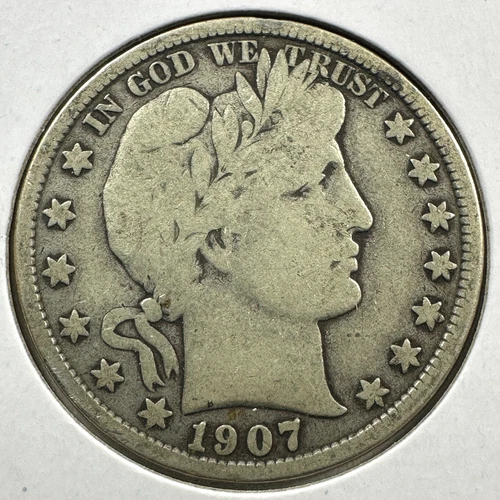 1907-D 50C Barber Half Dollar (88801)