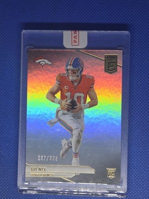 2024 Panini Donruss Elite #203 Bo Nix /999 - Mystery Rookie #3 Redemption Card