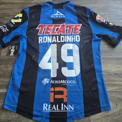 Pirma Gallos Blancos Queretaro 14/15 Ronaldinho Final Jersey Size Small  Rare