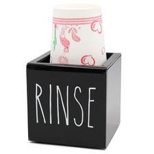 Black Acrylic Dixie Cup Dispenser, Disposable Paper Cup Dispenser Storage Hol...