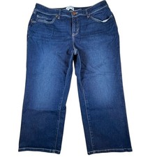 Lane Bryant Cropped Capri Denim Stretch Jeans 18