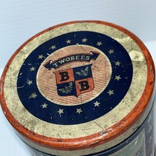 Two Bees Gingerbread Lebkuchen Assortment Tin Empire State Bldg Niagra RARE/332j