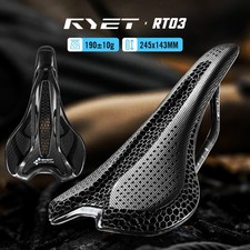 3D Printed Bike Road MTB Saddle 190g Ultralight Full Carbon Fiber Rails 7x9mm