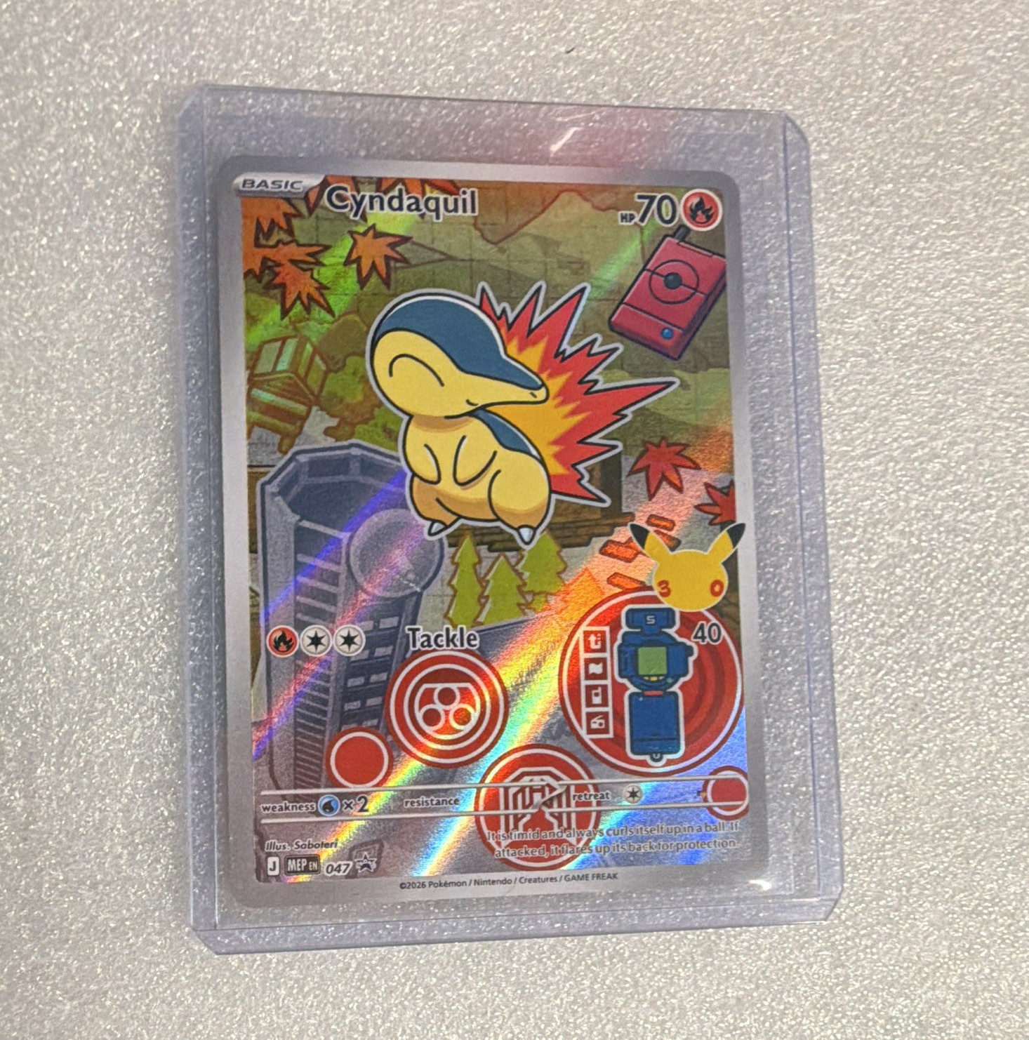 Nintendo Pokémon TCG Cyndaquil 047 Mega Evolution Promo Holo Promo EN
