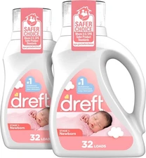 Dreft Newborn Baby Liquid Laundry Detergent, Gentle on Sensitive Skin, HE... 