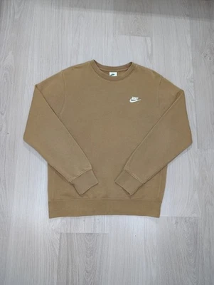 Sweatshirt Col Rond Nike Club Fleece Camel / Beige - Taille S (S/M) - Photo 1/4