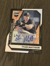 2021 Elite Extra Edition Prime Numbers A Signatures #79 TYLER MATTISON Auto Card