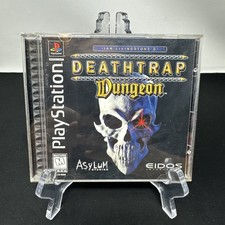 Deathtrap Dungeon PS1 Complete CIB w/ Manual & Registration Card Tested