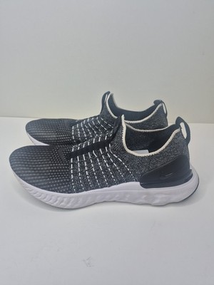 Nike React Phantom Run FK 2 Sneakers Gray Black White Men s Size 11.5 CJ0277-003