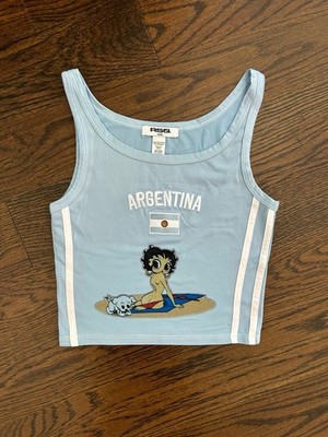 RSQ Argentina Size S Betty Boop Crop Tank Top