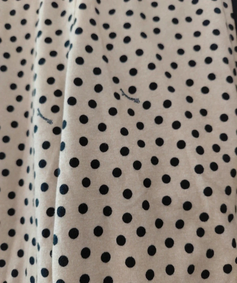 Monnalisa Legging fille jersey beige/noir à pois extensible taille 8 ans - Photo 2/4