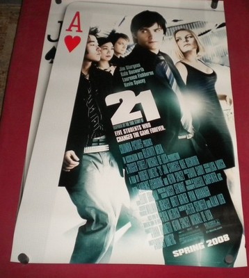 21 blackjack Movie Poster 27x40 D/S Kate Bosworth Jim Sturgess Laurence Fishburn