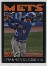 2021 Topps 1986 Baseball 35th Anniversary Series 2 Black Francisco Lindor 0g9e