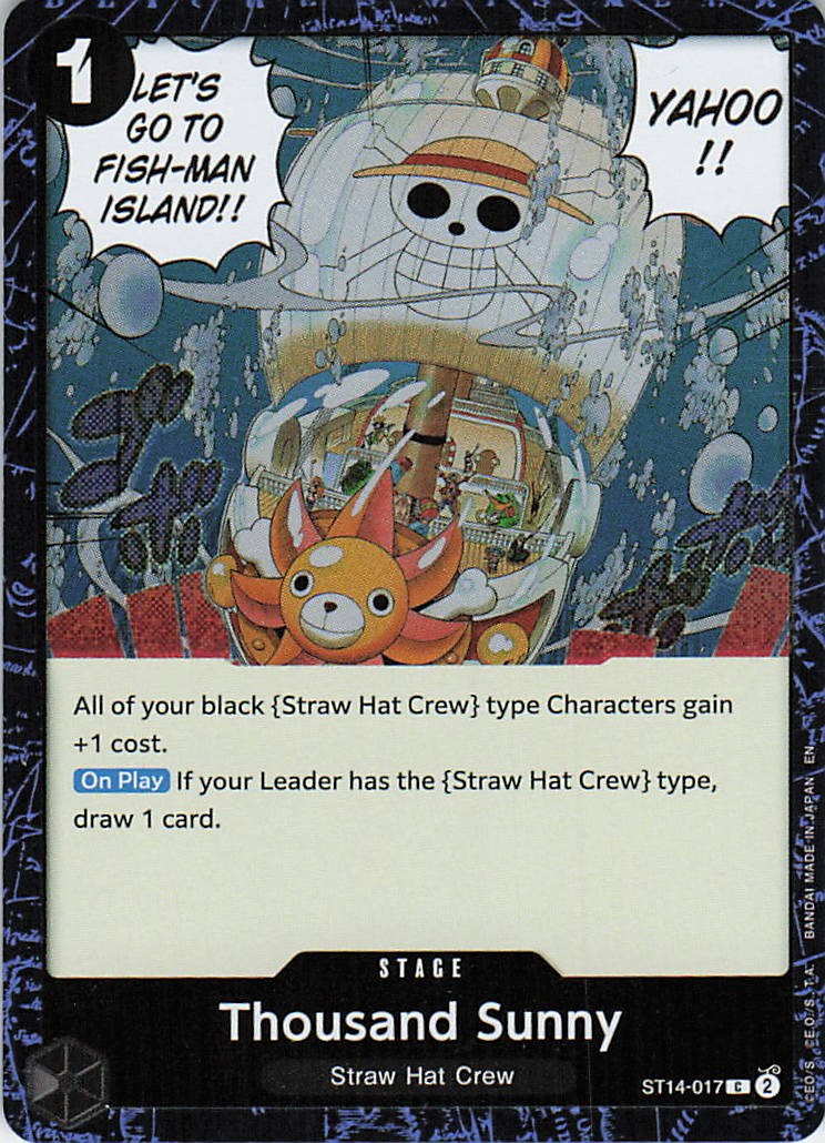 Thousand Sunny (Pirate Foil) C Premium Booster -The Best- Vol. 2 ST14-017 NM Foi