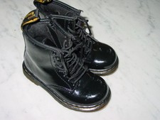 Dr. Martens 1460T Black Patent Leather Boots Size 8C