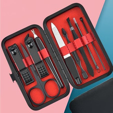 Luxury 9-In-1 Professional Manicure Set - Premium Stainless Steel Nail Clippers