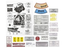 1962-65 Falcon Decal Kit 170 200 Sedan Hardtop Convertible 19 Pieces New