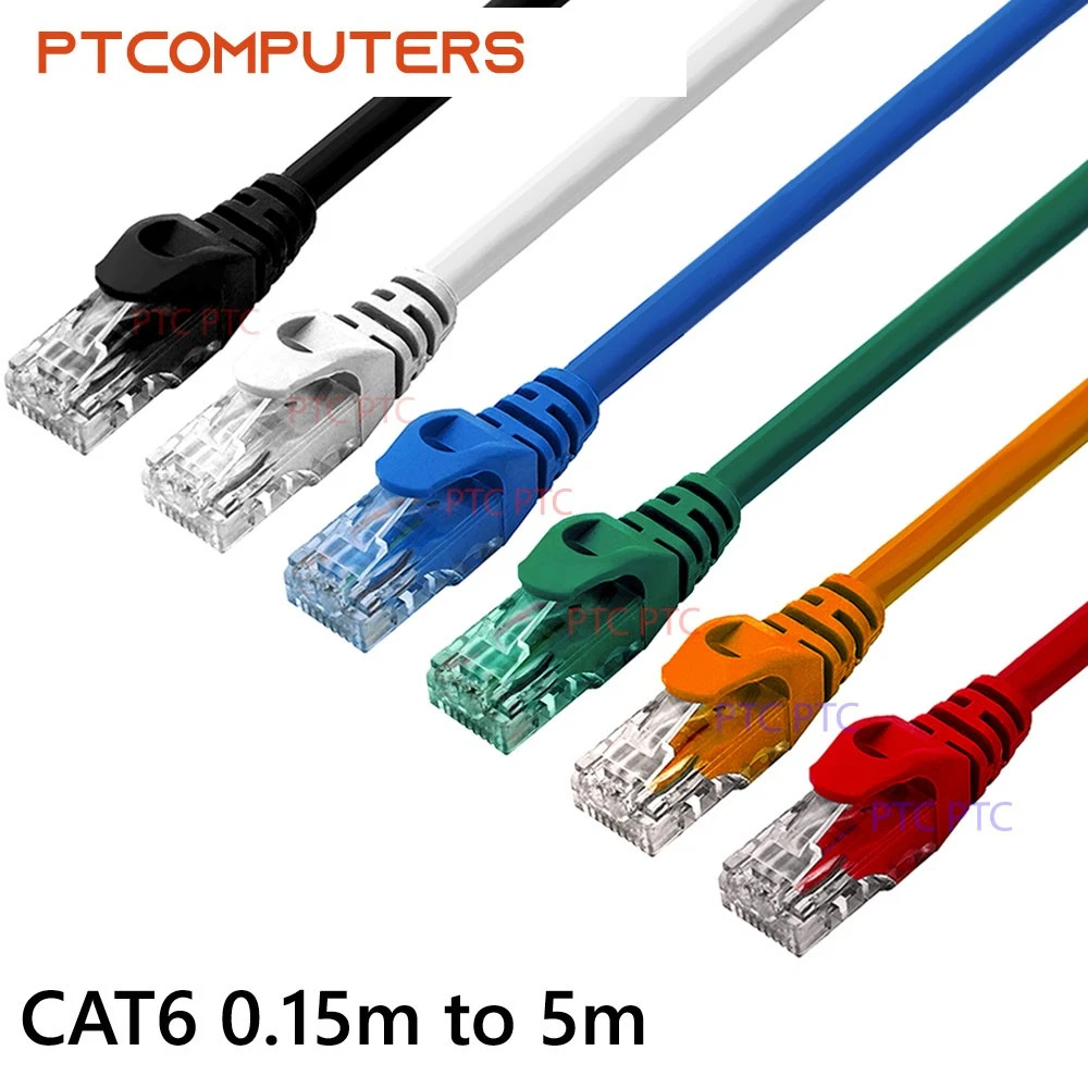 Cat 6 0.15m 0.3m 0.5m 1m 2m 3m 5m RJ45 UTP Ethernet Network Lan Cable Patch Lead