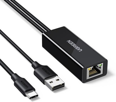 UGREEN LAN Adapter für waipu.tv Stick, USB C auf Ethernet Adapter, Plug and