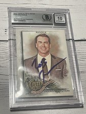 Rob Riggle Signed Card Topps Allen & Ginter IP Slabbed Beckett BAS IP Auto a