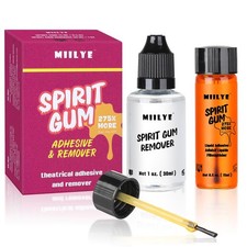 MIILYE Spirit Gum Adhesive and Remover &ndash; 15ml 15ml, Orange-Extra Strong