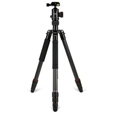 FotoPro X-Go Chameleon 4-Section Aluminum Tripod with FPH-52Q Ball Head, Black