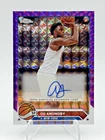 OG Anunoby 2024 Topps Chrome Auto Purple - New York Knicks