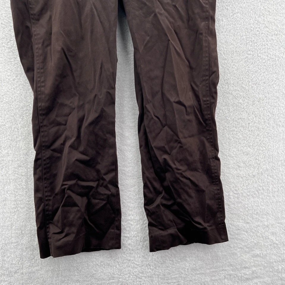 Pantalones de vestir Womyn para mujer 8 marrón 32x27 pantalones profesional trabajo negocios pantalón Foto 3 de 4