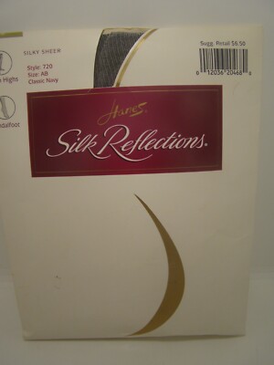 Hanes Silk Reflections Silky Sheer Size AB Barely There (White) NEW