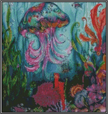 Fantasy Under the Sea Counted Cross Stitch Chart No.13-104 