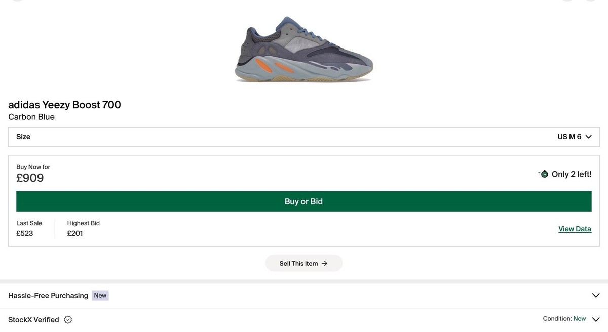 Adidas Yeezy 700 Carbon Blue Retail Price ADIDAS YEEZY BOOST 700