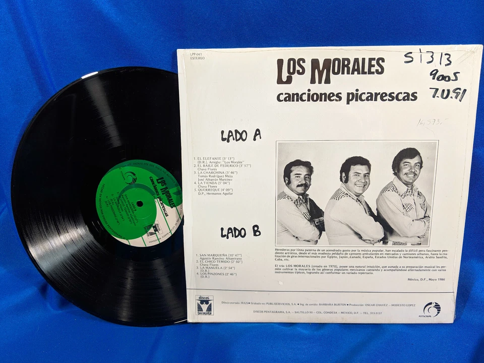 Los Morales LP Canciones Picarescas Tecolote LPP 041 Nude Cover Rare Latin NM- - Image 2 of 2