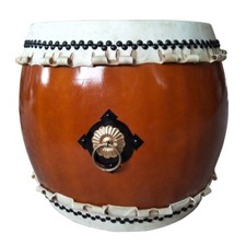 15.7" Buddhism Ritual drum Taiko Drum ghost Tai-chi drum Cowhide war drum