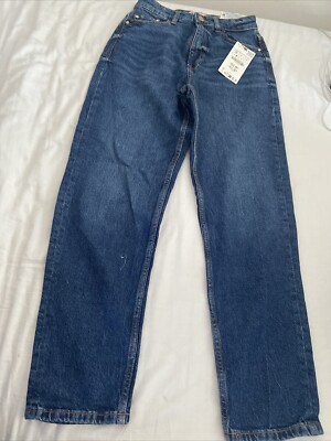 Zara Slim Jean Mum Zara Zara Woman's High Rise Mom Ankle Jeans UK8 UK