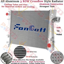 3 Row Aluminum Radiator For 2002-2004 Dodge Ram 1500 3.7 4.7/Ram 2500 3500 5.7L