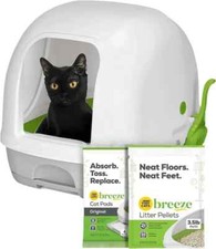 Tidy Cats Hooded Litter Box System, Breeze Hooded System Starter Kit Litter Box