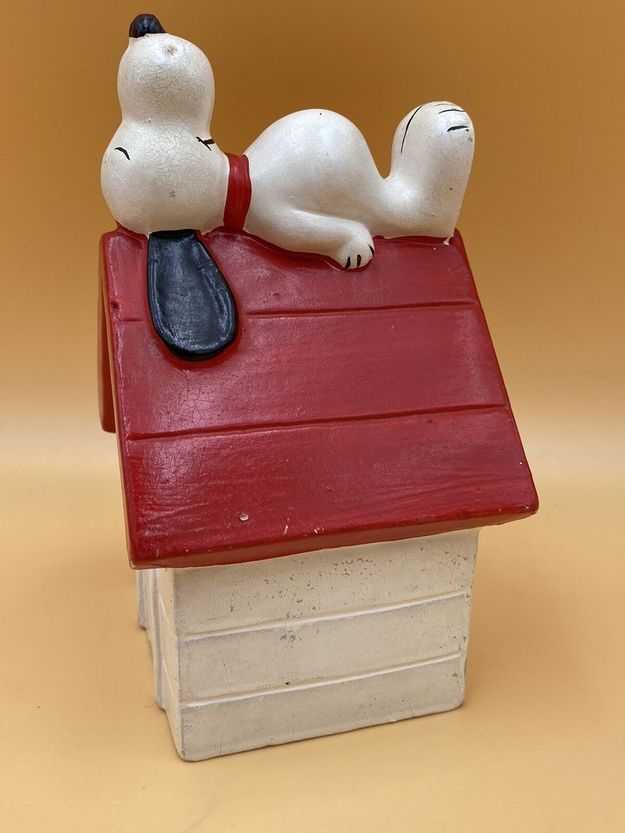7 VINTAGE SNOOPY MONEY COIN BANK PEANUTS COMPOSITION Japan A J Weel
