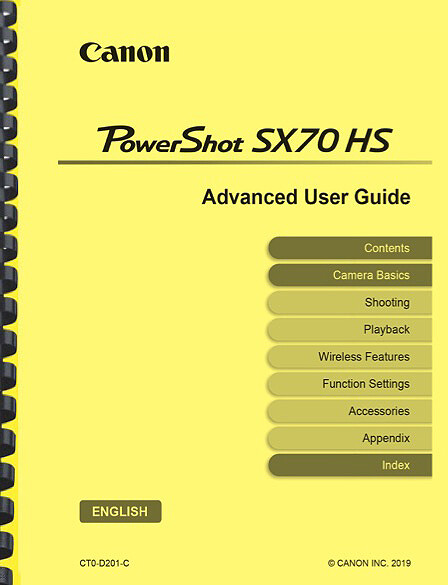 Canon PowerShot SX70 HS 本体 取扱説明書付き Canon PowerShot SX70 HS Manuals | ManualsLib