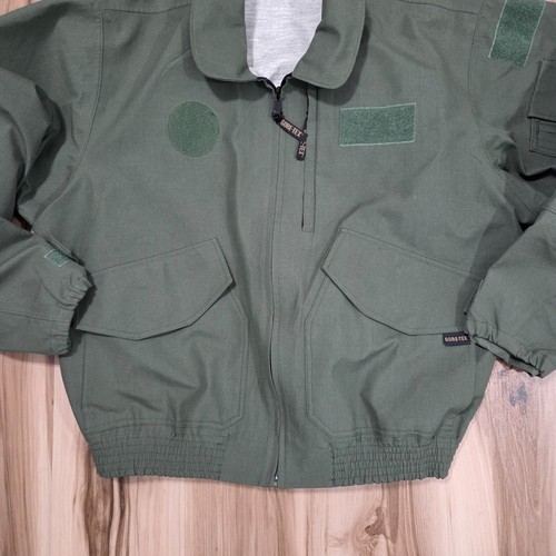 Military Nomex Gore-Tex Green Outer Shell Waterproof Jacket Hood XL REGULAR Hood - Bild 2 von 9
