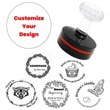 Personalized Stamp Custom stamps Self Inking handmade Wedding Address logo baker