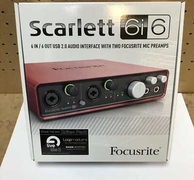 Focusrite Scarlett 6i6 USB Audio Interface 1st Gen New in box