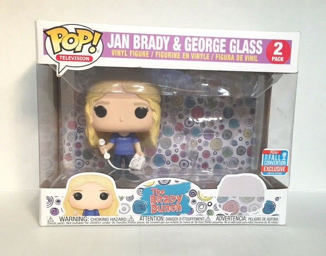 2018 NYCC Comic Con Bam Funko Pop TV Brady Bunch Jan & George Glass for sale online | eBay