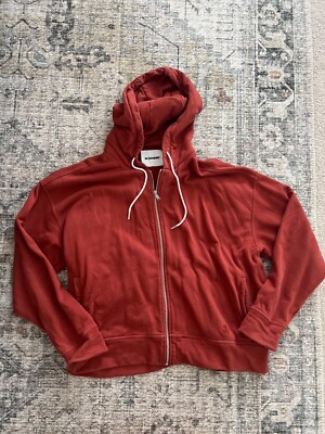 Jil Sander French cotton-terry zip-up hoodie w/ embroidered logo  