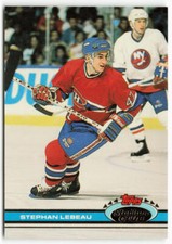 1991 Stephan Lebeau Topps Stadium Club - Montreal Canadiens