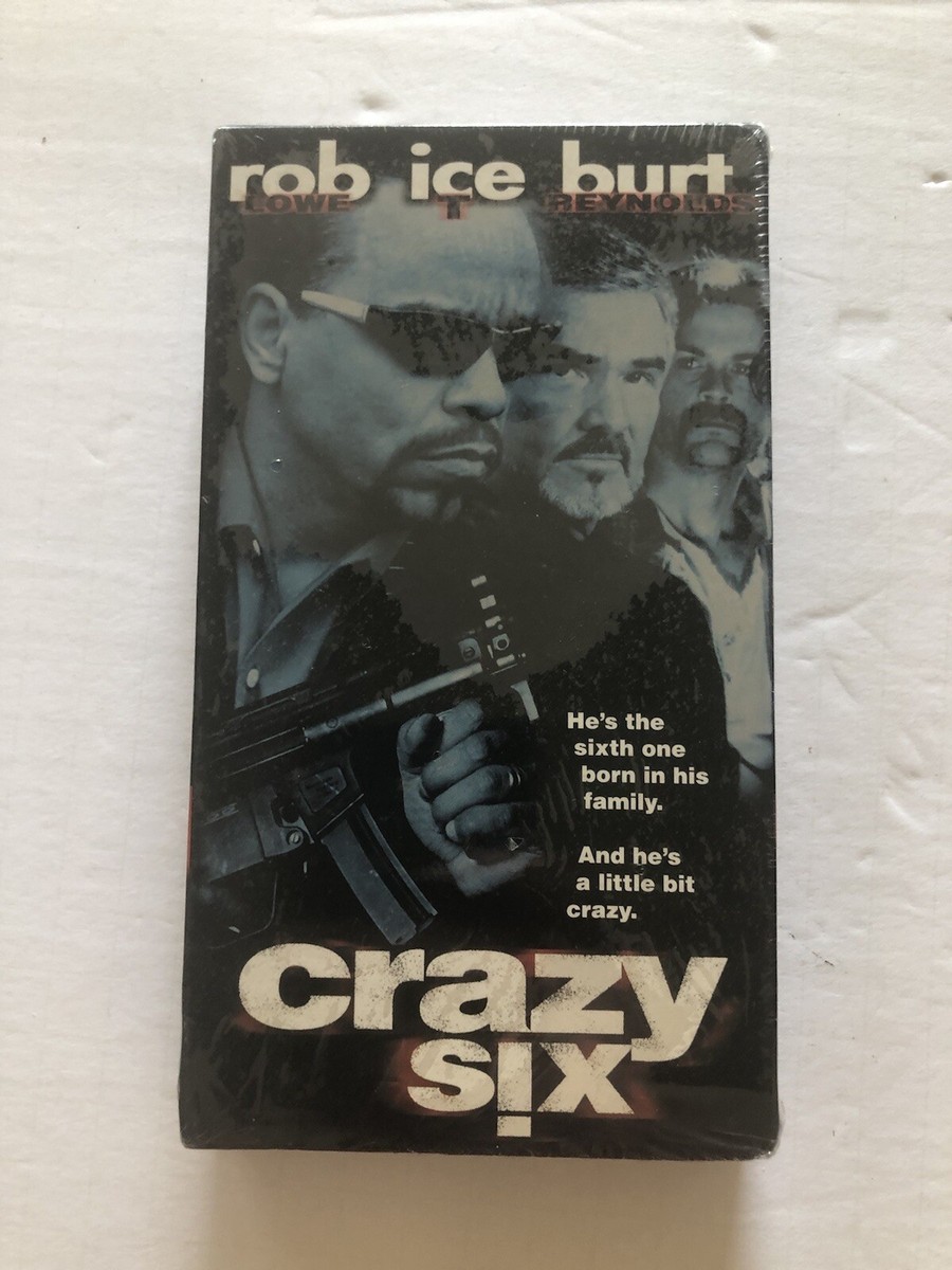 Crazy Six VHS VCR Video Tape Movie Burt Reynolds Rob Lowe