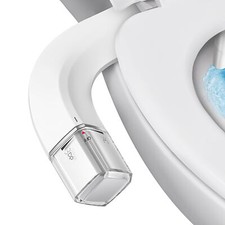 Ultra-Slim Bidet Dual Mode Bidet Attachment for Toilet, Bidet Toilet Seat Att...