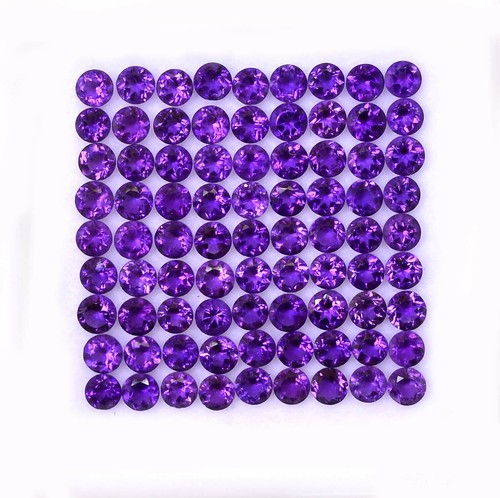3 mm Natural Amethyst Round Cut Lot 10 Pcs Calibrated Faceted Loose Gemstones - Picture 2 of 6