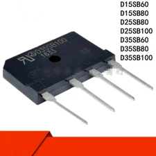5Pcs Rectifier Bridge D15SB60 D25SB80 D25SB100 D35SB100 D50SB100 15A/25A/35A/50A