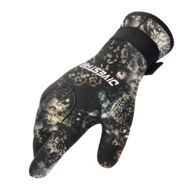 Diving Gloves 3mm/5mm Neoprne with Buckle Belt Spearfishing Gloves for Scuba