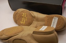 NIB Sansha Jazz shoes elastic side ankle MODERNO 10 M Med Tan Not Returnable 40